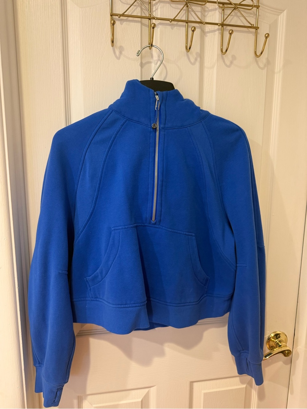 Lululemon Scuba Oversized Half-Zip Hoodie M/L | Blazer Blue | Like New